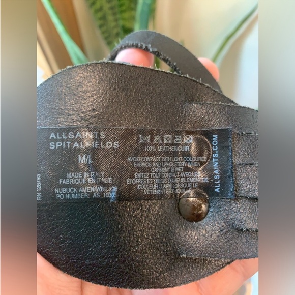 Lastchance! All Saints 100% black leather braided belt EUC - Picture 10 of 10